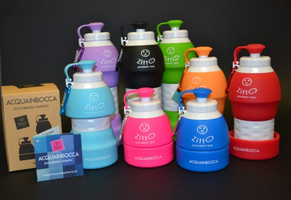 ZITTO ACQUAINBOCCA Borraccia in Silicone Estensibile