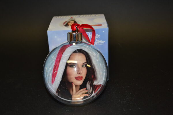 PALLINA 3D GLITTER BIANCA 10x10