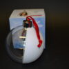 PALLINA 3D GLITTER BIANCA 10x10 - immagine 2