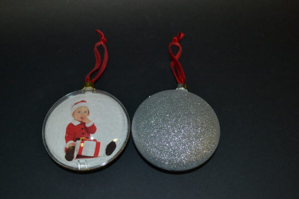 PALLINA NATALE ORO E ARGENTO