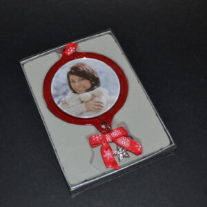 DECORAZIONE TONDA ROSSA