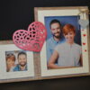 CORNICE DOPPIA CUORE ROSSO