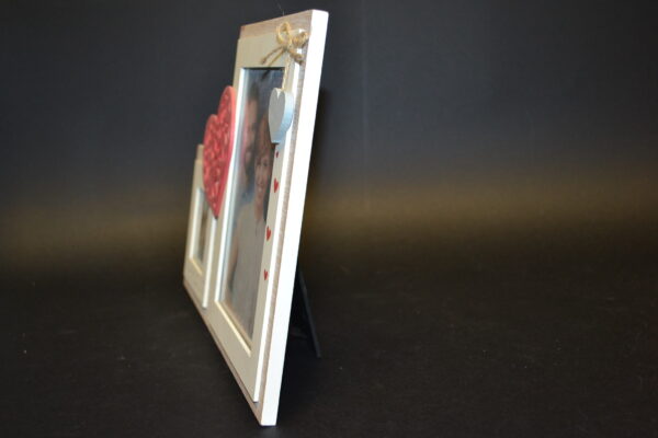 CORNICE DOPPIA CUORE ROSSO - immagine 2