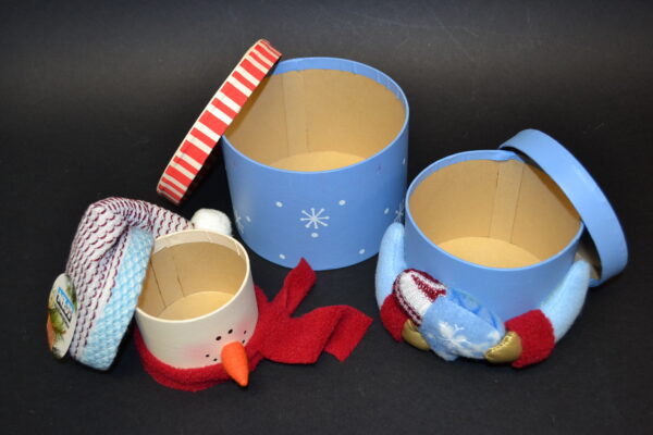 SCATOLA PUPAZZO NEVE - immagine 2