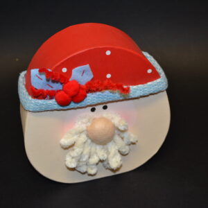 SCATOLA BABBO NATALE ROSSO