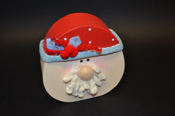SCATOLA BABBO NATALE ROSSO