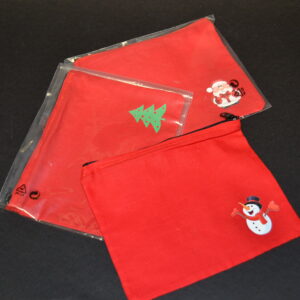 PORTA MASCHERINA ROSSO CON ZIP