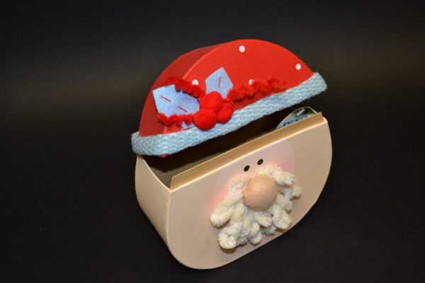 SCATOLA BABBO NATALE ROSSO - immagine 2