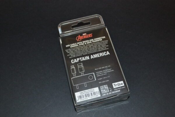 USB CABLE MICRO USB CAPTAIN AMERICA - immagine 2
