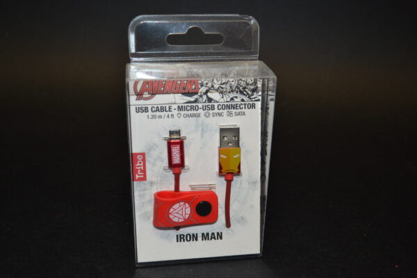 USB CABLE MICRO USB IRON MAN