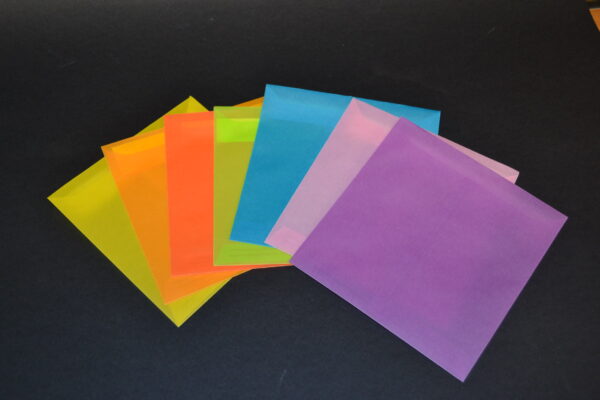 BUSTE COLORATE SEMI-TRASPARENTI 16x16