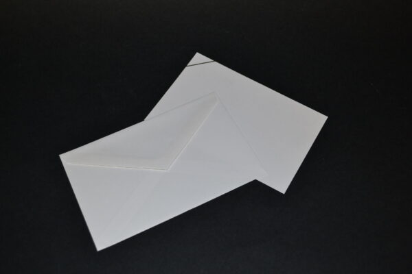 BUSTE LUTTO CON BIGLIETTO - immagine 2