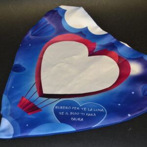 CUSCINO CUORE BLU