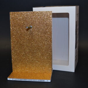 SUPPORTO CALENDARIO GLITTER ORO