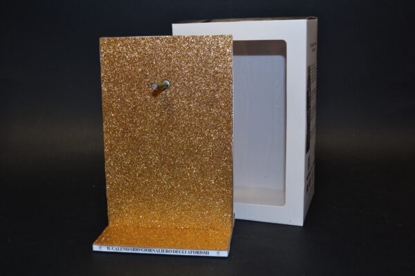 SUPPORTO CALENDARIO GLITTER ORO