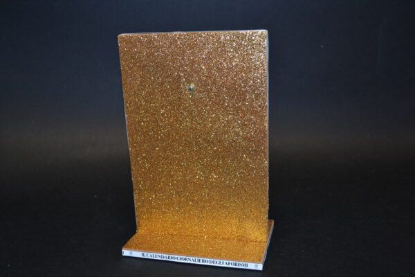 SUPPORTO CALENDARIO GLITTER ORO - immagine 4