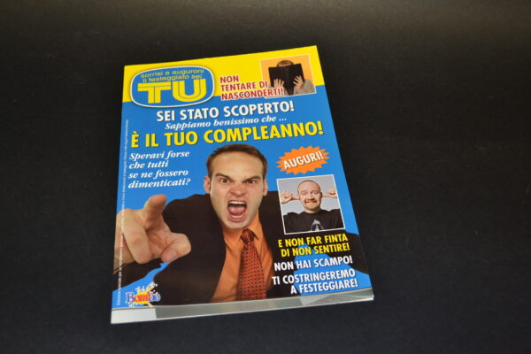 BIGLIETTO-RIVISTA COMPLEANNO LUI