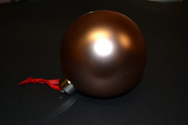 PALLINA NATALE SATIN ROSA TONDA - immagine 4