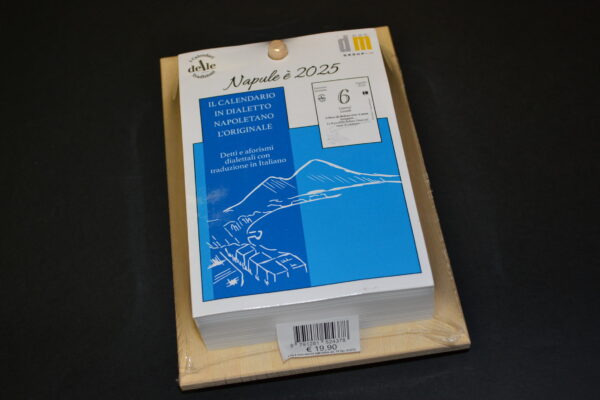 CALENDARIO NAPOLETANO 2025 supporto in legno