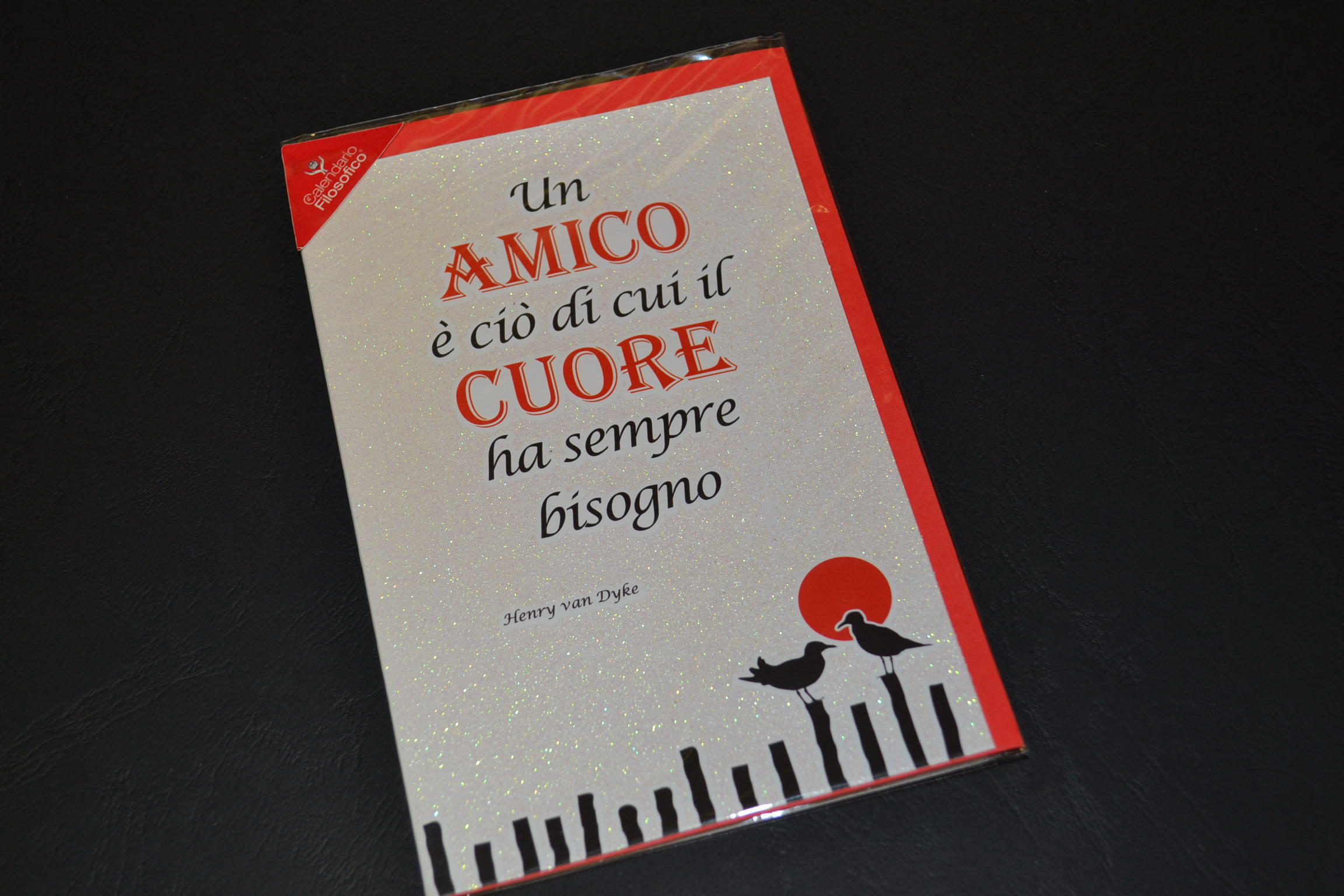 BIGLIETTO AUGURI FILOSOFICO Amico